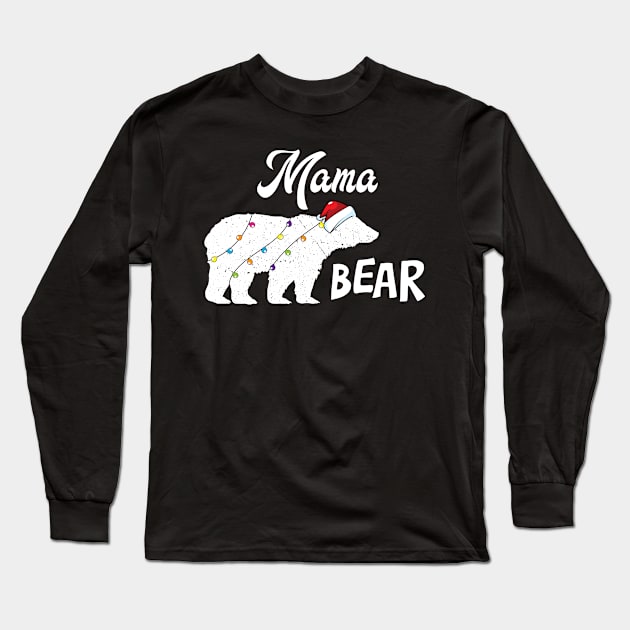 'Polar Mama Bear' Funny Christmas  Bear Long Sleeve T-Shirt by ourwackyhome